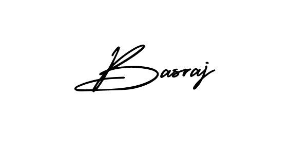 Basraj stylish signature style. Best Handwritten Sign (AmerikaSignatureDemo-Regular) for my name. Handwritten Signature Collection Ideas for my name Basraj. Basraj signature style 3 images and pictures png