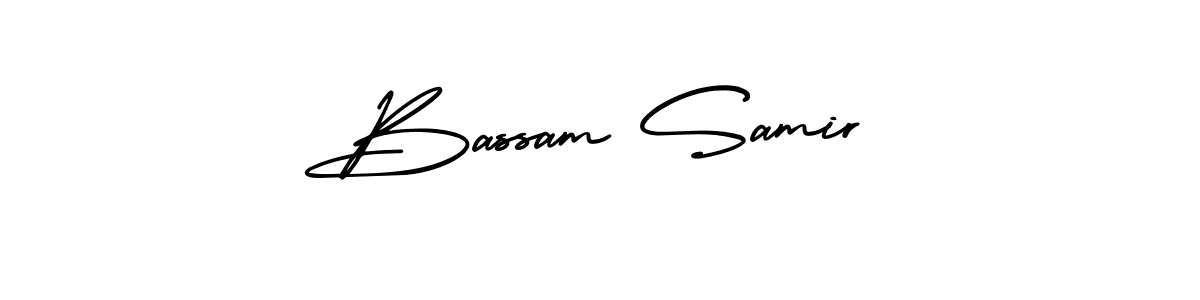 Make a beautiful signature design for name Bassam Samir. Use this online signature maker to create a handwritten signature for free. Bassam Samir signature style 3 images and pictures png