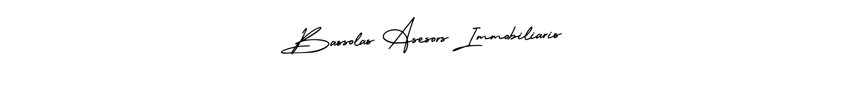 This is the best signature style for the Bassolas Asesors Immobiliaris name. Also you like these signature font (AmerikaSignatureDemo-Regular). Mix name signature. Bassolas Asesors Immobiliaris signature style 3 images and pictures png