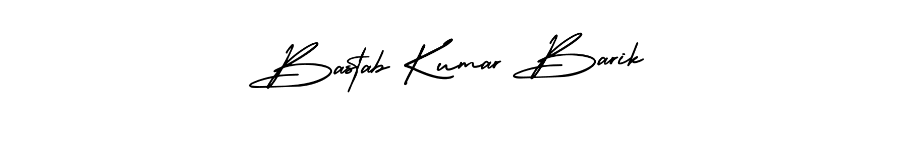 This is the best signature style for the Bastab Kumar Barik name. Also you like these signature font (AmerikaSignatureDemo-Regular). Mix name signature. Bastab Kumar Barik signature style 3 images and pictures png