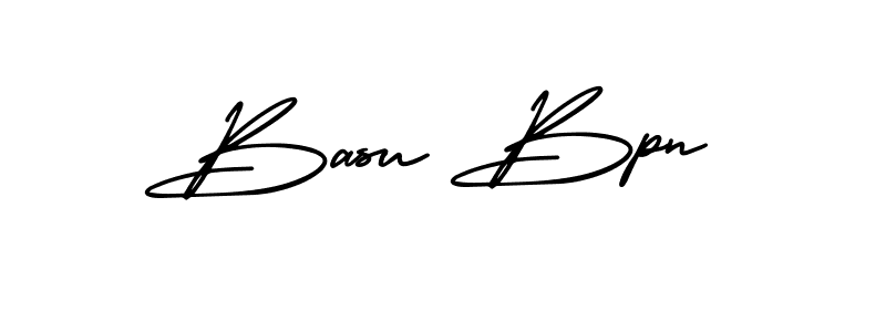 You should practise on your own different ways (AmerikaSignatureDemo-Regular) to write your name (Basu Bpn) in signature. don't let someone else do it for you. Basu Bpn signature style 3 images and pictures png