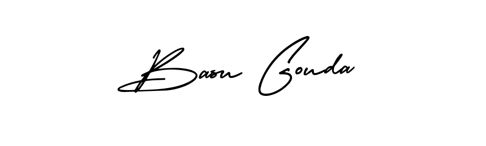 Use a signature maker to create a handwritten signature online. With this signature software, you can design (AmerikaSignatureDemo-Regular) your own signature for name Basu Gouda. Basu Gouda signature style 3 images and pictures png