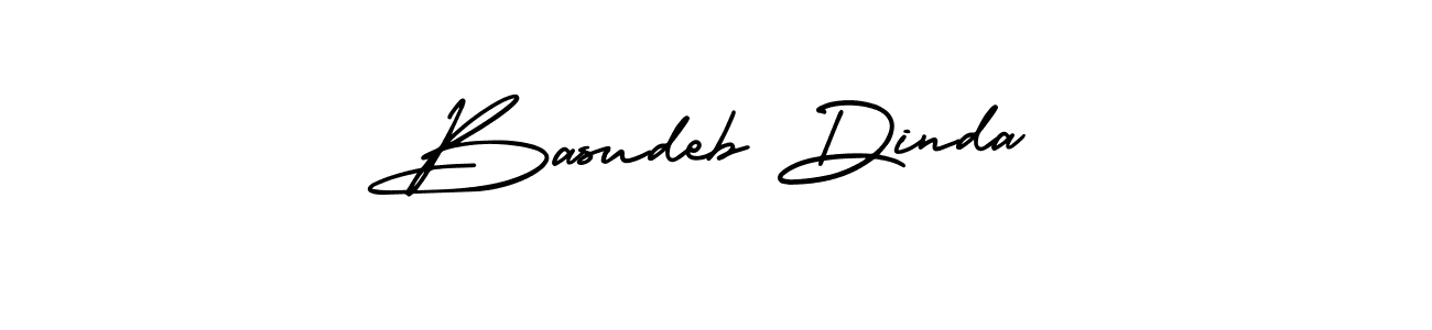 You should practise on your own different ways (AmerikaSignatureDemo-Regular) to write your name (Basudeb Dinda) in signature. don't let someone else do it for you. Basudeb Dinda signature style 3 images and pictures png