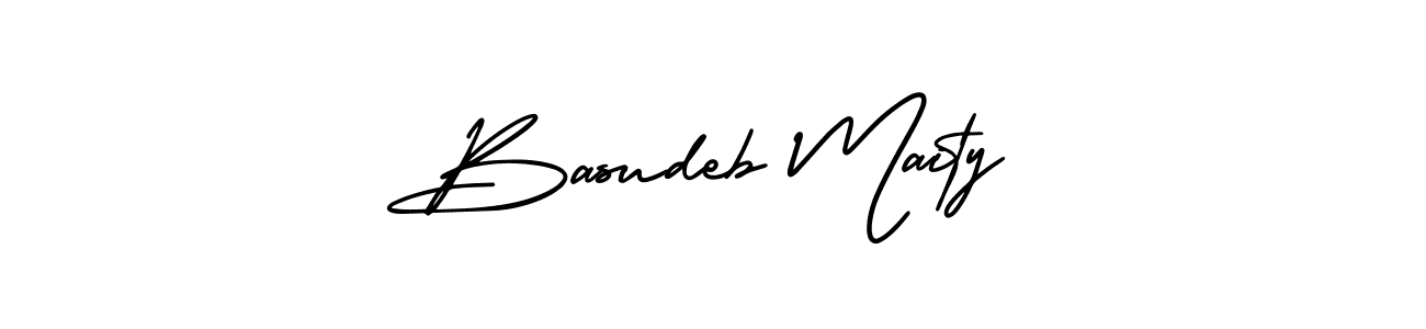 Design your own signature with our free online signature maker. With this signature software, you can create a handwritten (AmerikaSignatureDemo-Regular) signature for name Basudeb Maity. Basudeb Maity signature style 3 images and pictures png