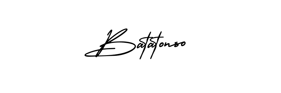 How to make Batatonso signature? AmerikaSignatureDemo-Regular is a professional autograph style. Create handwritten signature for Batatonso name. Batatonso signature style 3 images and pictures png