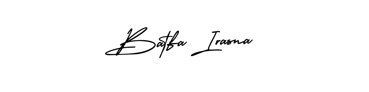 Also You can easily find your signature by using the search form. We will create Batfa Irasna name handwritten signature images for you free of cost using AmerikaSignatureDemo-Regular sign style. Batfa Irasna signature style 3 images and pictures png