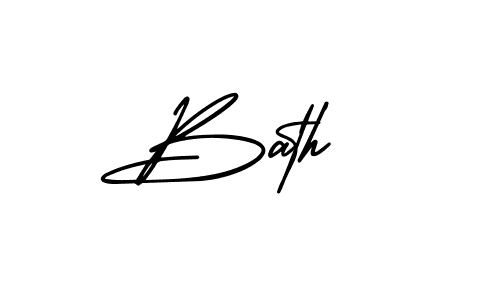 You should practise on your own different ways (AmerikaSignatureDemo-Regular) to write your name (Bath ) in signature. don't let someone else do it for you. Bath  signature style 3 images and pictures png