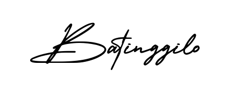 Try this chic Batinggilo handwritten sign style. Using AmerikaSignatureDemo-Regular font elements, it gives your name a sleek, memorable identity. Batinggilo signature style 3 images and pictures png