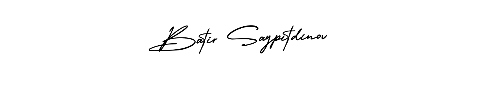 Make a beautiful signature design for name Batir Saypitdinov. With this signature (AmerikaSignatureDemo-Regular) style, you can create a handwritten signature for free. Batir Saypitdinov signature style 3 images and pictures png