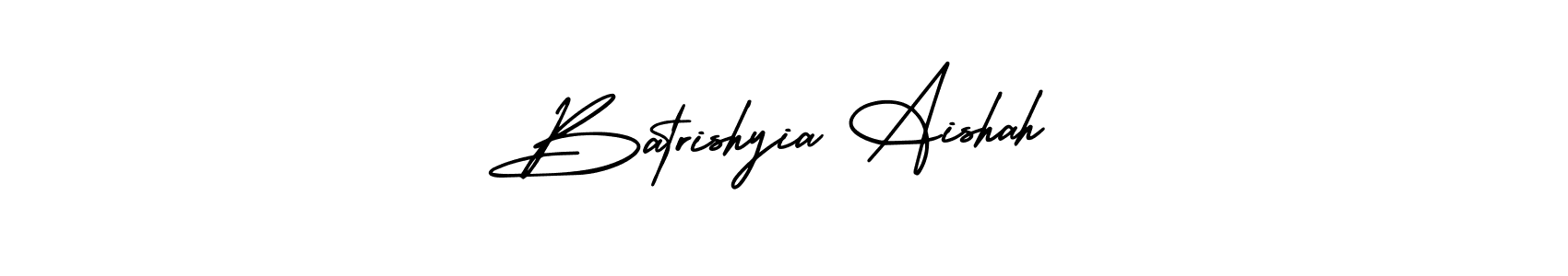 Also we have Batrishyia Aishah name is the best signature style. Create professional handwritten signature collection using AmerikaSignatureDemo-Regular autograph style. Batrishyia Aishah signature style 3 images and pictures png