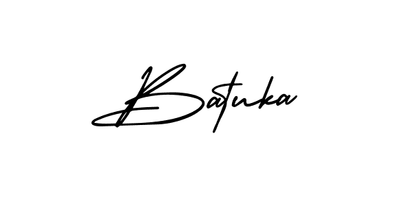 Use a signature maker to create a handwritten signature online. With this signature software, you can design (AmerikaSignatureDemo-Regular) your own signature for name Batuka. Batuka signature style 3 images and pictures png