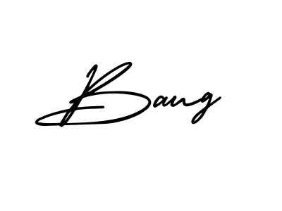 Baug stylish signature style. Best Handwritten Sign (AmerikaSignatureDemo-Regular) for my name. Handwritten Signature Collection Ideas for my name Baug. Baug signature style 3 images and pictures png