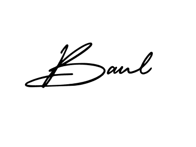 Baul stylish signature style. Best Handwritten Sign (AmerikaSignatureDemo-Regular) for my name. Handwritten Signature Collection Ideas for my name Baul. Baul signature style 3 images and pictures png