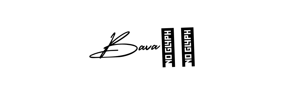 Create a beautiful signature design for name Bava❣️. With this signature (AmerikaSignatureDemo-Regular) fonts, you can make a handwritten signature for free. Bava❣️ signature style 3 images and pictures png