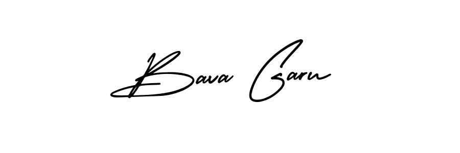 Design your own signature with our free online signature maker. With this signature software, you can create a handwritten (AmerikaSignatureDemo-Regular) signature for name Bava Garu. Bava Garu signature style 3 images and pictures png