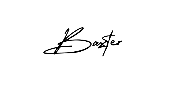 Use a signature maker to create a handwritten signature online. With this signature software, you can design (AmerikaSignatureDemo-Regular) your own signature for name Baxter. Baxter signature style 3 images and pictures png