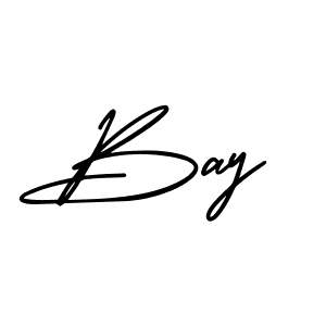 Use a signature maker to create a handwritten signature online. With this signature software, you can design (AmerikaSignatureDemo-Regular) your own signature for name Bay. Bay signature style 3 images and pictures png