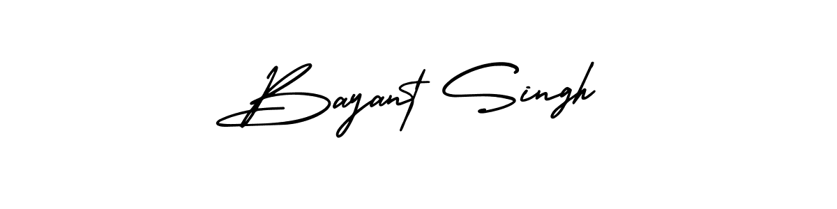 Use a signature maker to create a handwritten signature online. With this signature software, you can design (AmerikaSignatureDemo-Regular) your own signature for name Bayant Singh. Bayant Singh signature style 3 images and pictures png