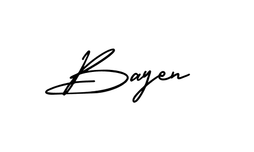 Make a beautiful signature design for name Bayen. Use this online signature maker to create a handwritten signature for free. Bayen signature style 3 images and pictures png