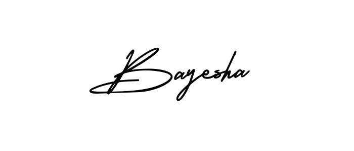 Also we have Bayesha name is the best signature style. Create professional handwritten signature collection using AmerikaSignatureDemo-Regular autograph style. Bayesha signature style 3 images and pictures png