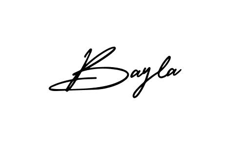 Make a beautiful signature design for name Bayla. With this signature (AmerikaSignatureDemo-Regular) style, you can create a handwritten signature for free. Bayla signature style 3 images and pictures png