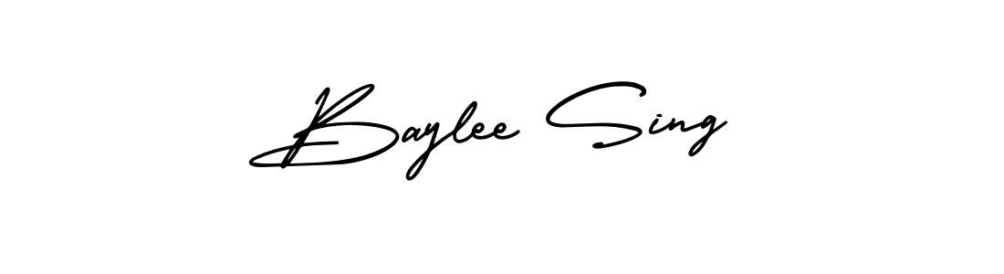 This is the best signature style for the Baylee Sing name. Also you like these signature font (AmerikaSignatureDemo-Regular). Mix name signature. Baylee Sing signature style 3 images and pictures png