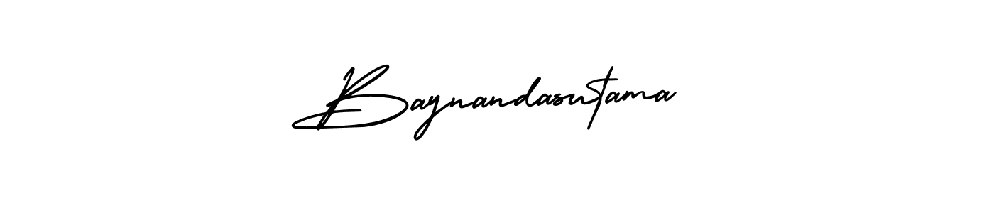 Baynandasutama stylish signature style. Best Handwritten Sign (AmerikaSignatureDemo-Regular) for my name. Handwritten Signature Collection Ideas for my name Baynandasutama. Baynandasutama signature style 3 images and pictures png