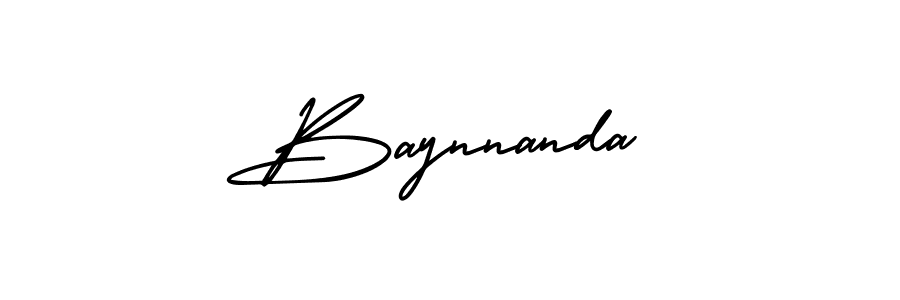 Make a beautiful signature design for name Baynnanda. Use this online signature maker to create a handwritten signature for free. Baynnanda signature style 3 images and pictures png
