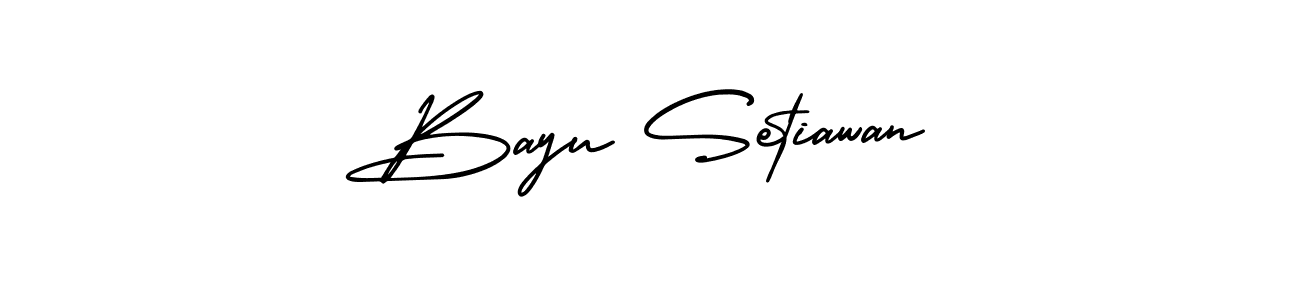 Create a beautiful signature design for name Bayu Setiawan. With this signature (AmerikaSignatureDemo-Regular) fonts, you can make a handwritten signature for free. Bayu Setiawan signature style 3 images and pictures png