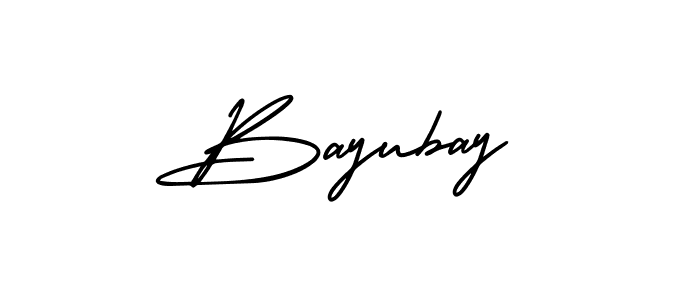 Design your own signature with our free online signature maker. With this signature software, you can create a handwritten (AmerikaSignatureDemo-Regular) signature for name Bayubay. Bayubay signature style 3 images and pictures png