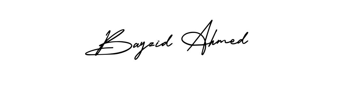 How to make Bayzid Ahmed name signature. Use AmerikaSignatureDemo-Regular style for creating short signs online. This is the latest handwritten sign. Bayzid Ahmed signature style 3 images and pictures png