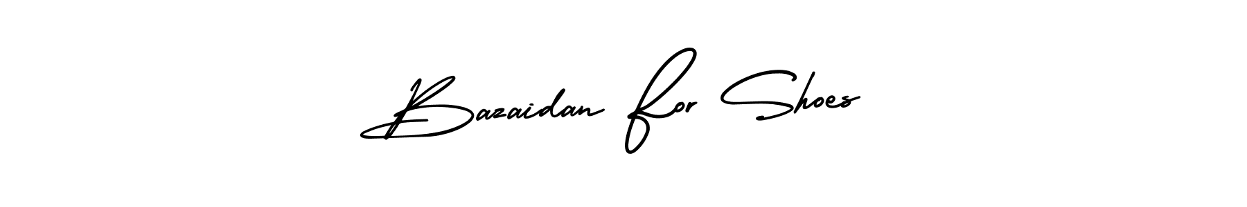 How to make Bazaidan For Shoes name signature. Use AmerikaSignatureDemo-Regular style for creating short signs online. This is the latest handwritten sign. Bazaidan For Shoes signature style 3 images and pictures png