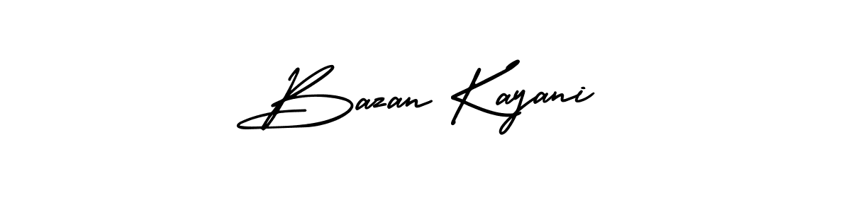 Make a beautiful signature design for name Bazan Kayani. With this signature (AmerikaSignatureDemo-Regular) style, you can create a handwritten signature for free. Bazan Kayani signature style 3 images and pictures png