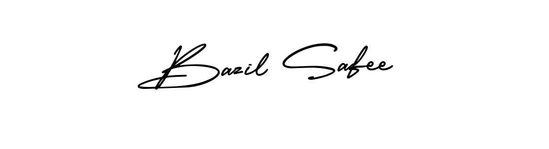 Bazil Safee stylish signature style. Best Handwritten Sign (AmerikaSignatureDemo-Regular) for my name. Handwritten Signature Collection Ideas for my name Bazil Safee. Bazil Safee signature style 3 images and pictures png