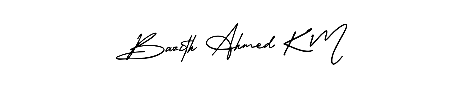 How to Draw Bazith Ahmed K M signature style? AmerikaSignatureDemo-Regular is a latest design signature styles for name Bazith Ahmed K M. Bazith Ahmed K M signature style 3 images and pictures png