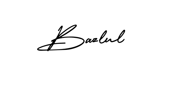 It looks lik you need a new signature style for name Bazlul. Design unique handwritten (AmerikaSignatureDemo-Regular) signature with our free signature maker in just a few clicks. Bazlul signature style 3 images and pictures png