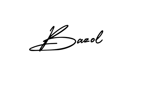 Use a signature maker to create a handwritten signature online. With this signature software, you can design (AmerikaSignatureDemo-Regular) your own signature for name Bazol. Bazol signature style 3 images and pictures png