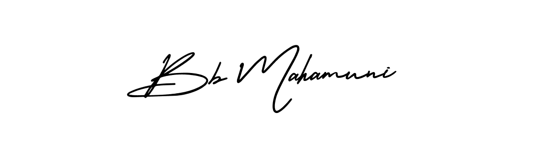 Also You can easily find your signature by using the search form. We will create Bb Mahamuni name handwritten signature images for you free of cost using AmerikaSignatureDemo-Regular sign style. Bb Mahamuni signature style 3 images and pictures png