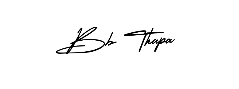 How to Draw Bb Thapa signature style? AmerikaSignatureDemo-Regular is a latest design signature styles for name Bb Thapa. Bb Thapa signature style 3 images and pictures png