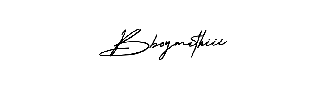 Design your own signature with our free online signature maker. With this signature software, you can create a handwritten (AmerikaSignatureDemo-Regular) signature for name Bboymithiii. Bboymithiii signature style 3 images and pictures png