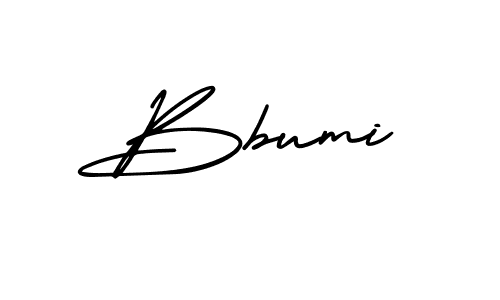 The best way (AmerikaSignatureDemo-Regular) to make a short signature is to pick only two or three words in your name. The name Bbumi include a total of six letters. For converting this name. Bbumi signature style 3 images and pictures png