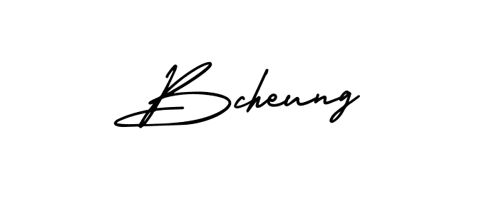 Design your own signature with our free online signature maker. With this signature software, you can create a handwritten (AmerikaSignatureDemo-Regular) signature for name Bcheung. Bcheung signature style 3 images and pictures png