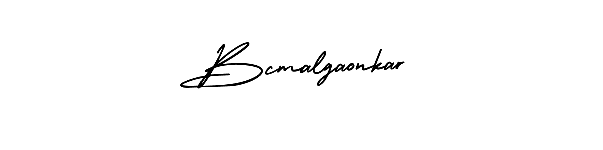 Design your own signature with our free online signature maker. With this signature software, you can create a handwritten (AmerikaSignatureDemo-Regular) signature for name Bcmalgaonkar. Bcmalgaonkar signature style 3 images and pictures png