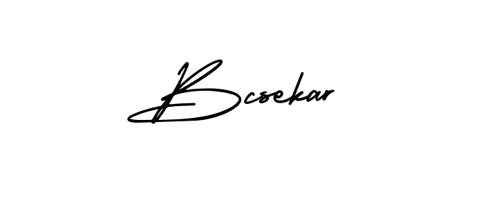 Make a beautiful signature design for name Bcsekar. Use this online signature maker to create a handwritten signature for free. Bcsekar signature style 3 images and pictures png
