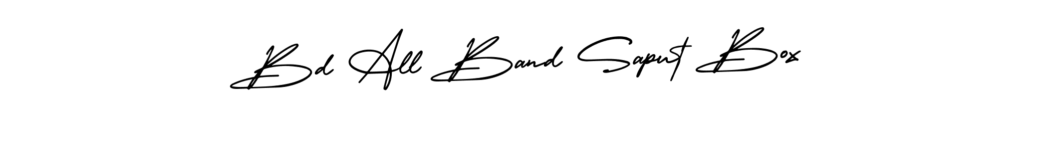 See photos of Bd All Band Saput Box official signature by Spectra . Check more albums & portfolios. Read reviews & check more about AmerikaSignatureDemo-Regular font. Bd All Band Saput Box signature style 3 images and pictures png