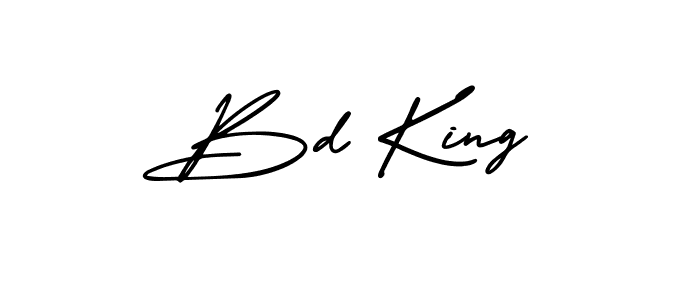 Create a beautiful signature design for name Bd King. With this signature (AmerikaSignatureDemo-Regular) fonts, you can make a handwritten signature for free. Bd King signature style 3 images and pictures png