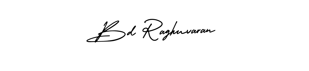 Make a short Bd Raghuvaran signature style. Manage your documents anywhere anytime using AmerikaSignatureDemo-Regular. Create and add eSignatures, submit forms, share and send files easily. Bd Raghuvaran signature style 3 images and pictures png