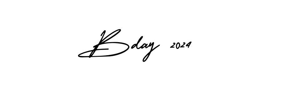 AmerikaSignatureDemo-Regular is a professional signature style that is perfect for those who want to add a touch of class to their signature. It is also a great choice for those who want to make their signature more unique. Get Bday 2024 name to fancy signature for free. Bday 2024 signature style 3 images and pictures png