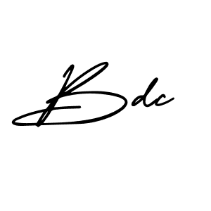 It looks lik you need a new signature style for name Bdc. Design unique handwritten (AmerikaSignatureDemo-Regular) signature with our free signature maker in just a few clicks. Bdc signature style 3 images and pictures png