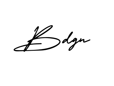 How to make Bdgn name signature. Use AmerikaSignatureDemo-Regular style for creating short signs online. This is the latest handwritten sign. Bdgn signature style 3 images and pictures png